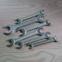 Dog head wrench multifunction double opening forged press print character high strength hardness small wrench steam-and-fit maintenance tool