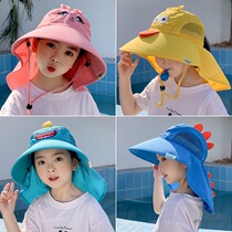 Japan gp children sunscreen hat summer sun hat anti-UV sun hat boy girl baby fisherman hat