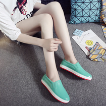 Water Boots Clear Rain Shoes Schoolgirls Soft Bottom Non-slip Water Shoes Women Shallow Mouth Waterproof Short Cylinders Sweet rubber Shoe cover shoes thick underfoot