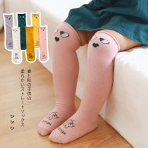 Girls middle tube socks Childrens spring and summer thin air conditioning socks Baby socks Newborn baby over the knee long tube floor socks