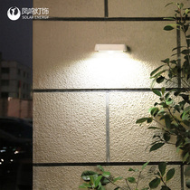 Fengming solar wall lamp home garden lamp outdoor street lamp fence staircase lamp human body sensing waterproof aisle light