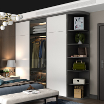 Set for wardrobe minimalist modern bedroom lockers cloakroom Home Nordic light lavish glass big closet customizable