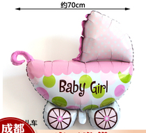 Aluminum Film Balloon Girl Stroller Angel Girl Little Fairy Themed Birthday Party Banquet Scene Arrangement Baby
