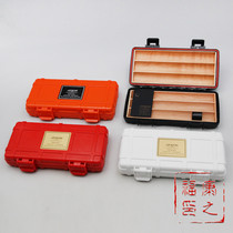 Monsoon Jiffeng cigar case portable 3 bits of chamberwood cigar cover waterproof and pressure resistant travel to husband