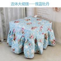 Leave-in cover cover Electric stove cover fire box table cover One-piece electric baking fire table cover leather waterproof quilt