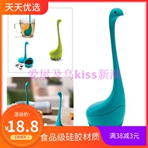 New silicone Nice Lake Water Monster Tea Maker Creative Water Monster Silicone Tea Maker Tea Leak Tea Filter