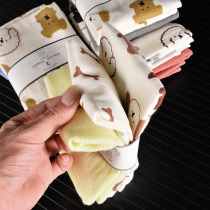 Island island order square towel Small handkerchief Cost-effective one card three-pack cotton wool ring absorbent towel Face towel