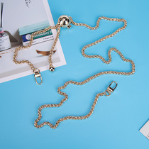 120cm adjustable goldball bag-bag chain inclined satchel with bag chain sub-tricolour metal small fragrant wind bag chain