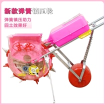 Jixings new rolling hand-push automatic seed seeding planter increases fertilizer box precision sowing corn and soybean seedlings after top dressing