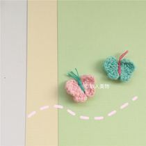 Private Beauty Hands For Day Series Little Freshens of Sweet Beauty Temperament Pink Butterfly 925 Silver Earrings Clip Earrings