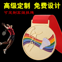 Badminton medals customized games gold medal commemorative medal customized metal listed champion honor medal production