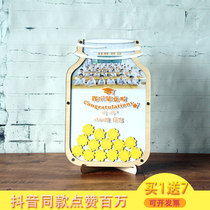 Wooden chip custom graduation signature book activity signature book design signature book wedding ceremony sign-in desk creative plus photos