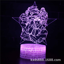 Boxing King Kung Fu Series 3D table lamp LED colorful touch remote control night light USB creative Valentines Day gift table lamp