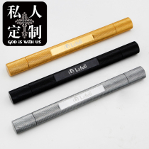 lafoli aluminum alloy cigar through needle portable serrated loose cigar drilling through needle custom lettering