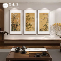 New Chinese living room decoration painting porch flower and bird hanging painting corridor aisle study tea room Chinese painting peony meaning good