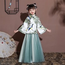 Childrens Hanfu Girls Ancient Style Super Xian Skirt Spring and Autumn Long Sleeve Chinese Style Little Girl Baby Tang Dress Childrens Clothing