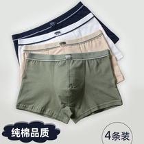 Childrens underwear boys 6 flat corners 4 Corners 8 Cotton 10 boys shorts 12 teenagers Big Boy 15 years old summer thin model