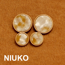 NIUKO new fashion coat haute couture button coat metal button garment accessories DIY button button