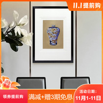 Electricity meter box decoration painting vertical non-punching household distribution box shielding gate box new Chinese hanging painting is a blessing