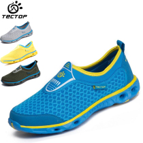 Explore outdoor spring and summer couple's permeable mesh shoes outdoor light shock and anti-skid retrospective shoes SWX5043