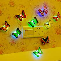 Creative can paste butterfly night light colorful luminous toys childrens small gifts micro-business push small gifts wholesale