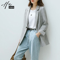 Net red fried street small suit jacket female Spring and Autumn New Korean professional temperament small man casual suit womens coat