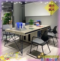 Foshan Office Furniture Industrial Wind Desk 2 4 6 People with a minimalist modern staff Desk Chair Composition Table