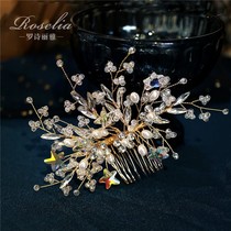 Heavy Industry High-end Star Crystal Childrens Head Drill Drill Comb Luxury Birthday Girl Hairdress