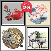 Mark pen painting frame paper imitation lens mirror card painting room painting mounted heavy color oil painting stick painting paper