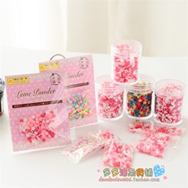 Red and white powder love decoration food play accessories super light clay cream earth diy accessories Duo Luo grocery store