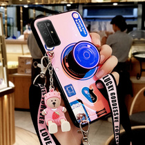 Huawei Honor 30s Mobile phone shell 20 Female 9 Skew Satchel 10 Personality Creativity 9i Limited Edition v10 Girl v20 Harness Cord 8x Mesh Red 20s ultra-thin v30pro silicone 9xpr