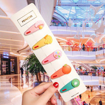 Factory direct selling childrens suede hairpin headwear princess hairpin cartoon BB clip net red hair accessories