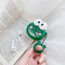 Big-eyed frog airpods2 protective cover airpods Protective case Apple Bluetooth wireless headset plug set ipods headset charging box set second generation cute cartoon soft silicone Universal set tide