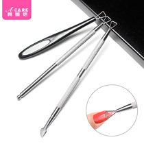 Nail tool armor removal Planer stainless steel nail polish glue nail removal steel push to remove dead skin push nail bag tool fork