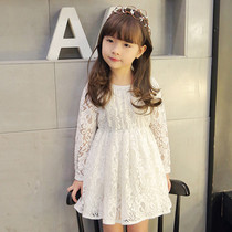 Baby Girls Lace dress Long Sleeve mesh princess dress 0656