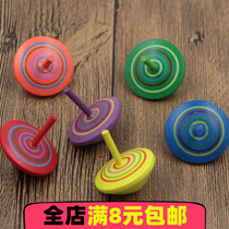 Wooden color small gyro childrens retro boys and girls toys Creative decompression novel kindergarten prize gifts