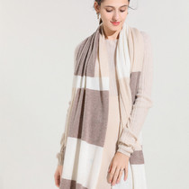 Zhifei sheep womens scarf Korean three-color flat shawl winter New long cashmere multifunctional bib