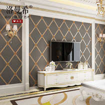 High-grade living room TV background wall non-woven wallpaper bedroom simple diamond 3D three-dimensional soft bag Film and Television Wall wallpaper