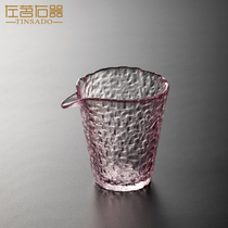 Left Tea Right Crystal Glass Equal Glass Coffee Japanese Tea Haikung Fu Tea Toy Lady to Divide Tea Household