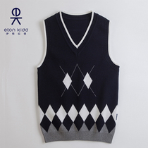 Eaton Guild childrens clothing headsets waistcoat for male and female children knitted Inron wool clothing pure cotton vest hot sell 10B004