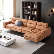 Yichao minimalist technology Fabric sofa combination Simple modern living room Italian corner sofa Chaise Nordic light luxury