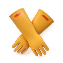 Tianjin Shuangan High Voltage 40KV Rubber Insulated Gloves Level 4 Anti-electric Gloves Pressure 35KV Comfortable Gloves