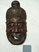 Wood carving Nuo carving Nuo opera Nuo God Nuo mask face face face face face sub Nuo dance Nuo Festival Dejiang 30cm