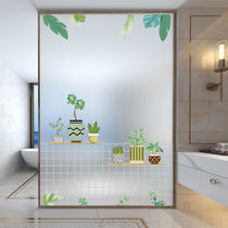 Window glass stickers frosted translucent opaque bathroom bathroom toilet anti-peep cartoon cute door and window stickers
