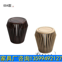 New Chinese beauty salon decoration corner several solid wood Villa corner modern Zen model room living room sofa side