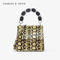 CHARLES & KEITH WOMENs bag CK2-50781018 VINTAGE WOMENs clamshell portable shoulder bag