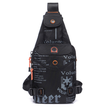 Sports chest bag mobile phone bag oblique cross bag mens outdoor leisure Korean version of the trendy mens Oxford backpack shoulder canvas bag