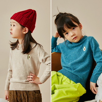 Pear small leisure girls 2020 autumn new fashion Korean knitwear middle and large childrens avocado sweater contains 30%wool