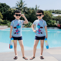 Childrens swimsuit Split Flat Angle Cartoon Printed Middle Boy Baby Swimsuit Hot Spring New Boy Boy Swimsuit