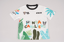 CCN brand Panda Knight childrens scooter balance bike riding suit short sleeve perspiration quick-drying riding equipment
